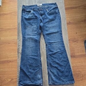 SO Junior's Dark Blue Flare Jeans Size 13